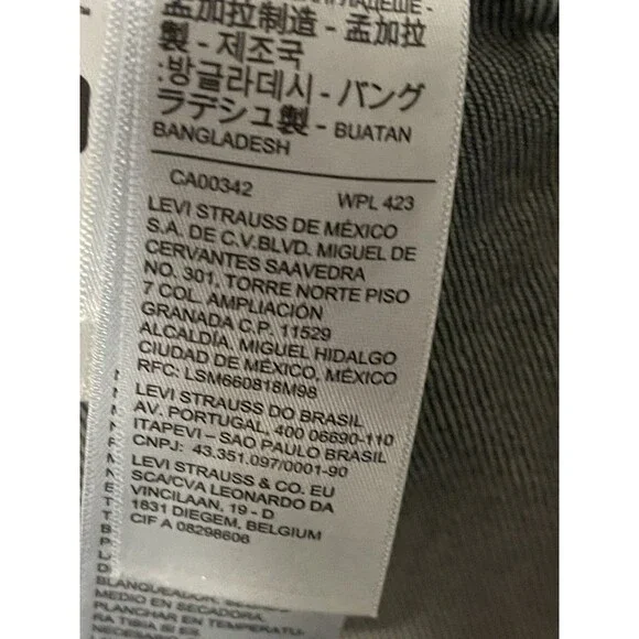 Levi's Strauss Denim Trucker Jean Jacket Men's Size XL WPL423 CA00342 Dark Wash - Picture 9 of 14